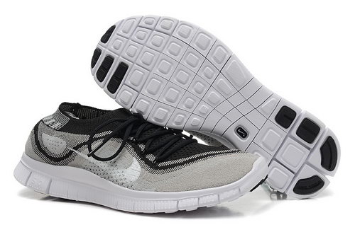 Nike Free 5.0 Flyknit Women Grey Black Outlet Online
